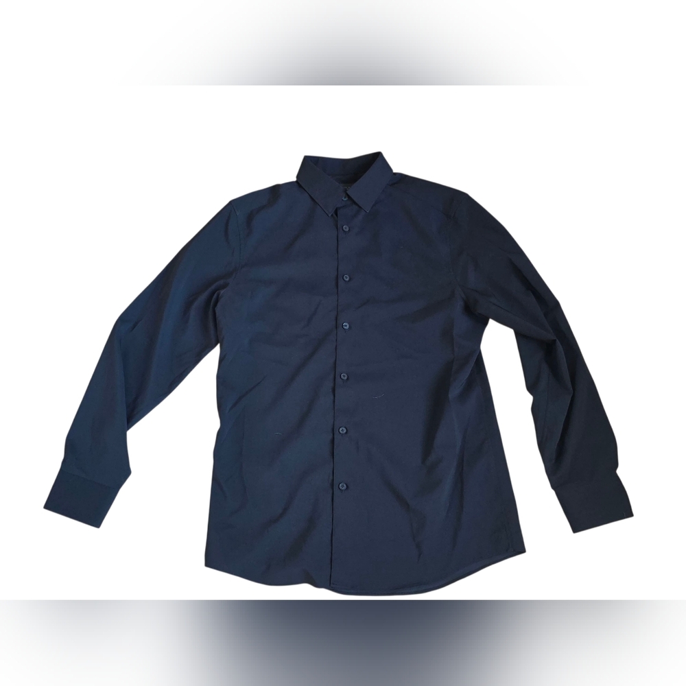 Zara Black Button Up Dress Shirt Size M